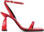 Nodaleto Angel E 90mm leather sandals Red - Thumbnail 1