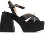 Nodaleto Aurora platform sandals Black - Thumbnail 1