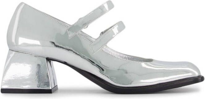 Nodaleto Bacara 55mm metallic mary-jane shoes Silver