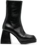 Nodaleto block-heel leather boots Black - Thumbnail 1