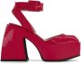 Nodaleto Bulla Bacara 125mm platform pumps Red - Thumbnail 1