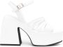 Nodaleto Bulla Chibi 110mm platform sandals White - Thumbnail 1