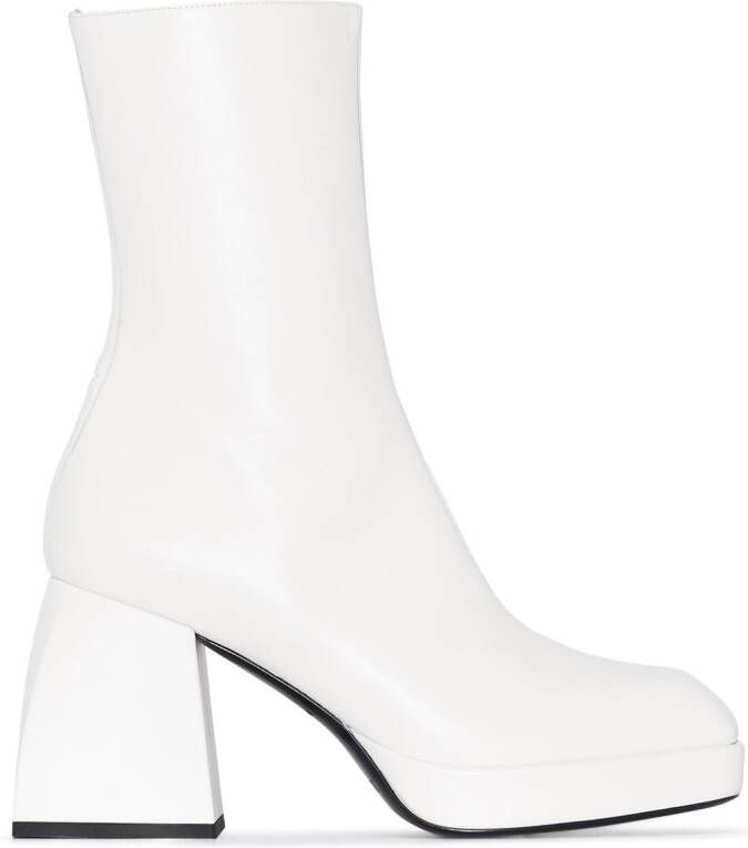 Nodaleto Bulla Corta 85mm platform boots White