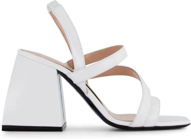 Nodaleto Bulla Gemini 90mm leather sandals White