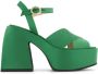 Nodaleto Bulla Joni crossover-strap sandals Green - Thumbnail 1