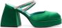 Nodaleto Bulla Smith 100mm platform mules Green - Thumbnail 1