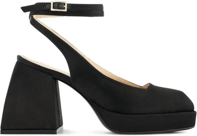 Nodaleto Bulla Suki 90mm satin pumps Black