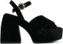 Nodaleto Bulla velvet 120mm sandals Black - Thumbnail 1