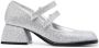 Nodaleto glitter-detail leather sandals Silver - Thumbnail 1