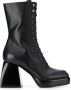 Nodaleto lace-up high heel boots Black - Thumbnail 1