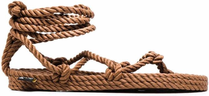 Nomadic State of Mind strappy rope sandals Brown