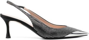 Nº21 70mm slingback pointed pumps Black