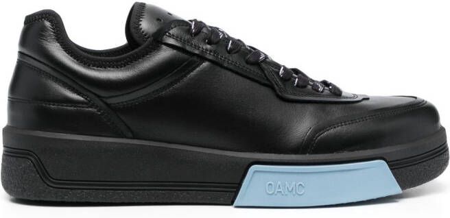 OAMC Cosmos Cupsole low-top leather sneakers Black