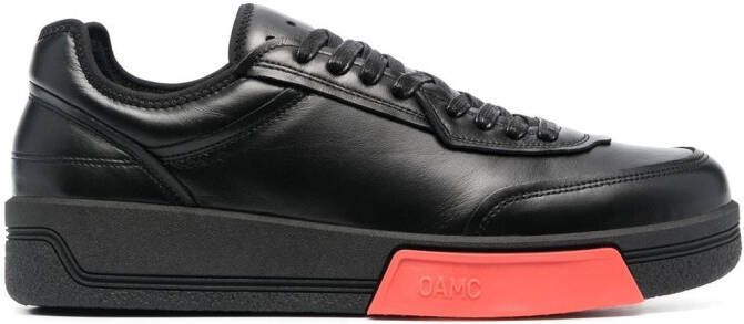OAMC two-tone low-top sneakers Black
