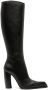Off-White 110mm pointed knee-high leather boot Black - Thumbnail 1