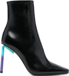 Off-White Allen 140mm leather ankle boots Black
