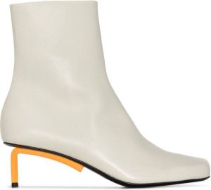 Off-White Allen 55mm leather ankle boots Grey