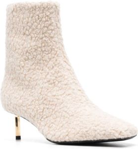 Off-White Allen 55mm leather ankle boots Neutrals