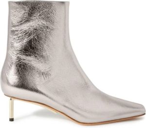 Off-White Allen key square-toe ankle boots Silver