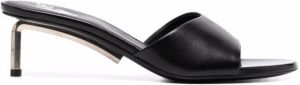 Off-White Allen metallic heel mules Black
