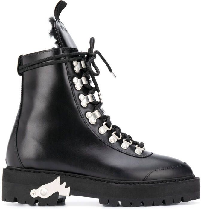 Off-White ankle-high hiking boots Black