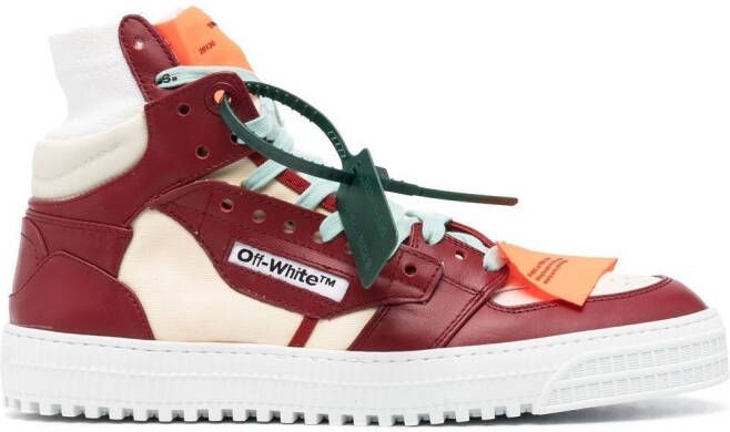 Off-White Arrows-motif lace-up sneakers Red