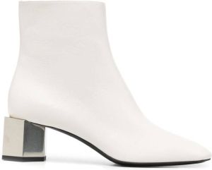 Off-White block-heel boots Grey