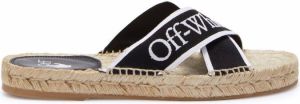 Off-White Crisscross espadrille sandals Black