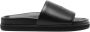 Off-White debossed-logo leather sandals Black - Thumbnail 1