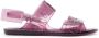 Off-White debossed-logo slingback sandals Purple - Thumbnail 1