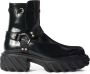Off-White Exploration Motor leather ankle boots Black - Thumbnail 1