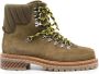 Off-White Gstaad suede ankle boots Green - Thumbnail 1