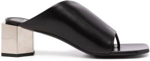 Off-White Hexnut chunky-heel 55mm mules Black
