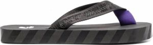 Off-White Industrial-strap flip flops Black