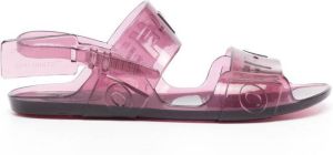 Off-White Jelly buckled sandals Purple