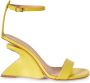 Off-White Jug wedge-heel leather sandals Green - Thumbnail 1