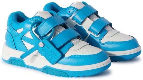 Off-White Kids Out of Office touch-strap sneakers Blue