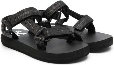 Off-White Kids touch-strap open-toe sandals Black