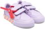 Off-White Kids touch-strap round-toe sneakers Purple - Thumbnail 1