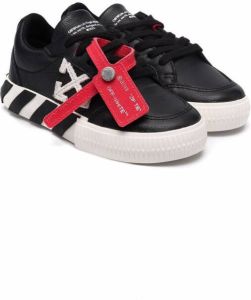 Off-White Kids Vulcanized low-top sneakers Black
