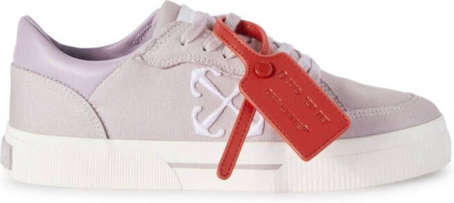 Off-White New Low Vulcanized canvas sneakers Purple