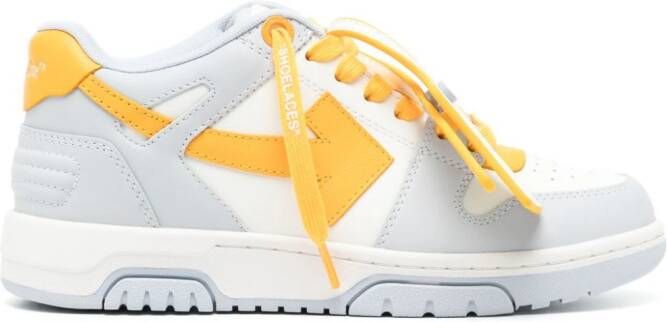 Off-White OUT OF OFFICE CALF LEATHER LIGHT BLUE 4018 LIGHT BLUE YELLOW