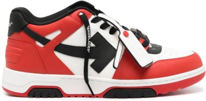 Off-White Out Of Office colour-block sneakers Red