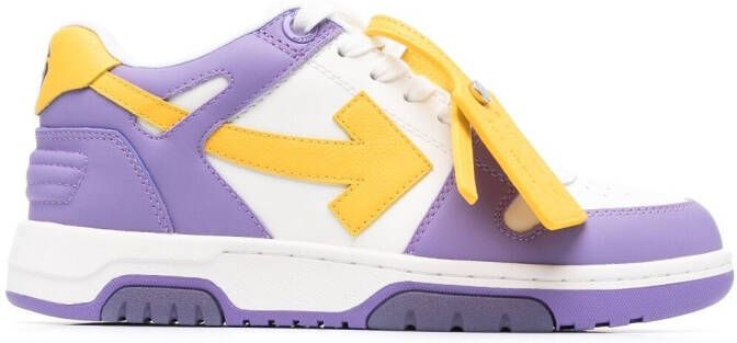 Off-White Out Of Office leather sneakers Purple