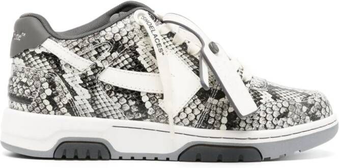 Off-White Out Of Office snake-print sneakers