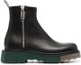 Off-White panelled-sole ankle boots Black - Thumbnail 1