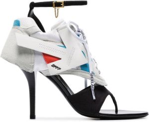 Off-White Runner 100 hybrid leather sneaker-sandals Black