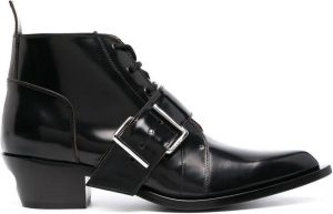 Off-White side buckle-detail boots Black