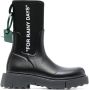 Off-White sponge rubber rain boots Black - Thumbnail 1