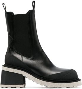 Off-White sponge-sole Chelsea boots Black